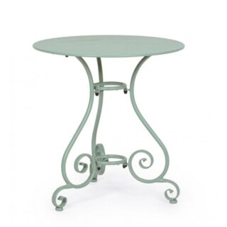 Tavolo ETIENNE in acciaio verde chiaro