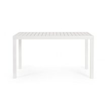Tavolo fisso HILDE struttura alluminio bianca 130x68 cm