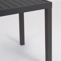 Tavolo fisso HILDE struttura alluminio antracite 130x68 cm