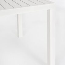 Tavolo fisso HILDE struttura alluminio bianca 130x68 cm
