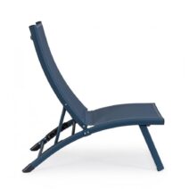 Set di 2 poltrone reclinabili TAYLOR in alluminio e textilene blu navy