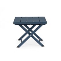 Tavolino TAYLOR in alluminio blu, pieghevole