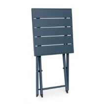 Tavolino TAYLOR in alluminio blu, pieghevole