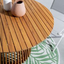 Tavolo rotondo RODANO in legno di acacia Ø 120 cm