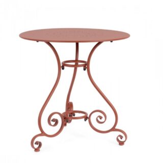 Tavolo ETIENNE in acciaio rosso