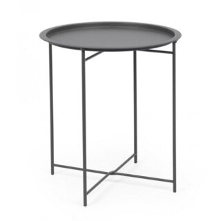 Set di 6 tavolini rotondi AUSTIN in acciaio antracite