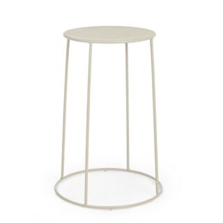 Set di 4 tavolini AUSTIN in acciaio beige