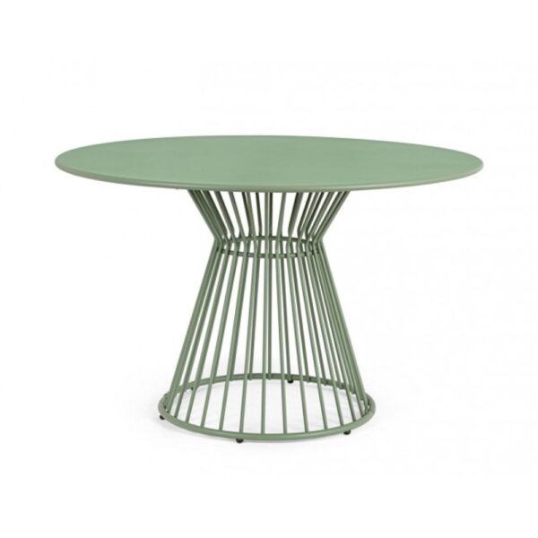 Tavolo rotondo AUSTIN in acciaio verde Ø 120 cm