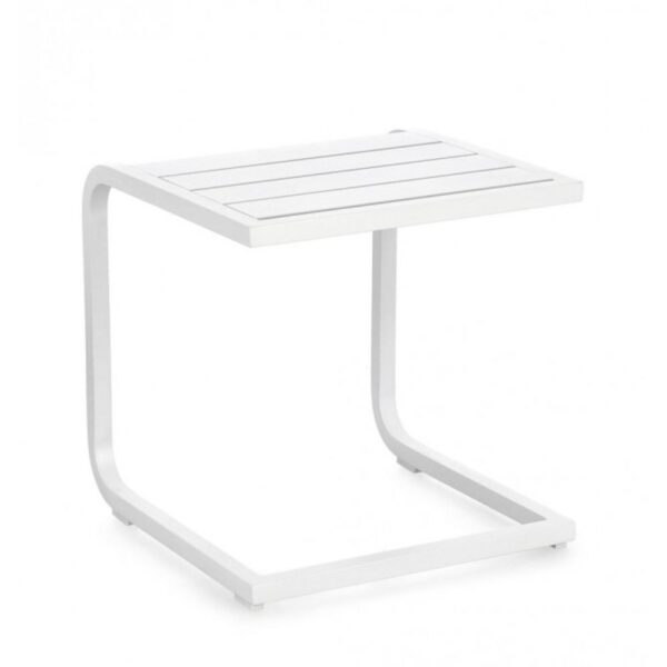 Tavolino TAYLOR in alluminio bianco