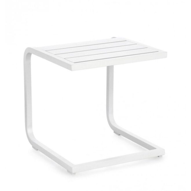 Tavolino TAYLOR in alluminio bianco