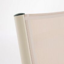 Set di 2 poltrone reclinabili TAYLOR in alluminio e textilene beige