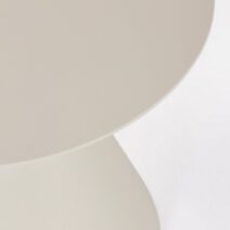 Tavolino rotondo ALOHA in alluminio beige