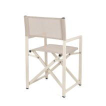 Set di sedie TAYLOR in alluminio beige e textilene beige, pieghevoli