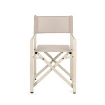 Set di sedie TAYLOR in alluminio beige e textilene beige, pieghevoli