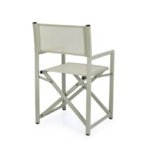 Set di sedie TAYLOR in alluminio verde chiaro e textilene verde chiaro, pieghevoli