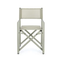 Set di sedie TAYLOR in alluminio verde chiaro e textilene verde chiaro, pieghevoli