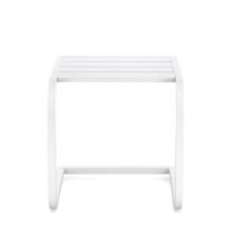 Tavolino TAYLOR in alluminio bianco