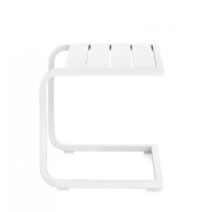 Tavolino TAYLOR in alluminio bianco