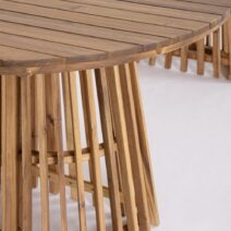 Tavolo ovale RODANO in legno acacia 220x100 cm