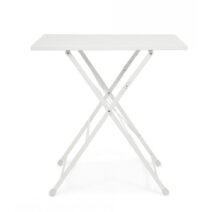 Tavolo YASMIN rettangolare in acciaio bianco 50 x 70 cm, pieghevole