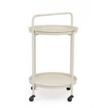 Panier pieghevole AUSTIN in acciaio beige, con vassoio