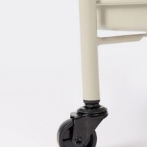 Panier pieghevole AUSTIN in acciaio beige, con vassoio