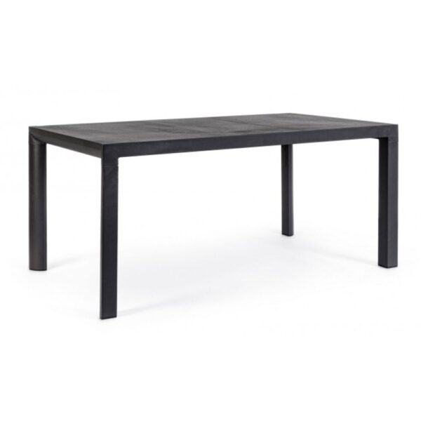 Tavolo fisso MASON in ceramica e struttura in alluminio antracite 160x90 cm