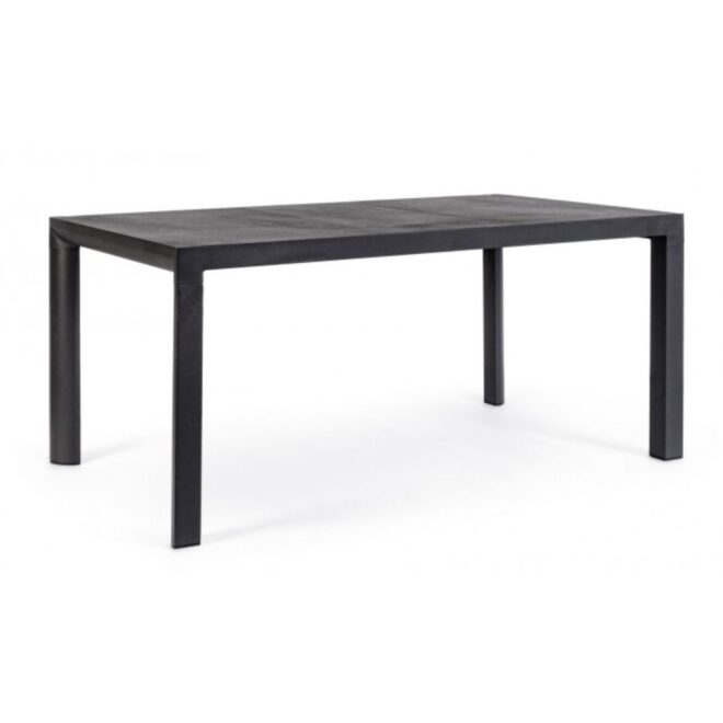 Tavolo fisso MASON in ceramica e struttura in alluminio antracite 160x90 cm