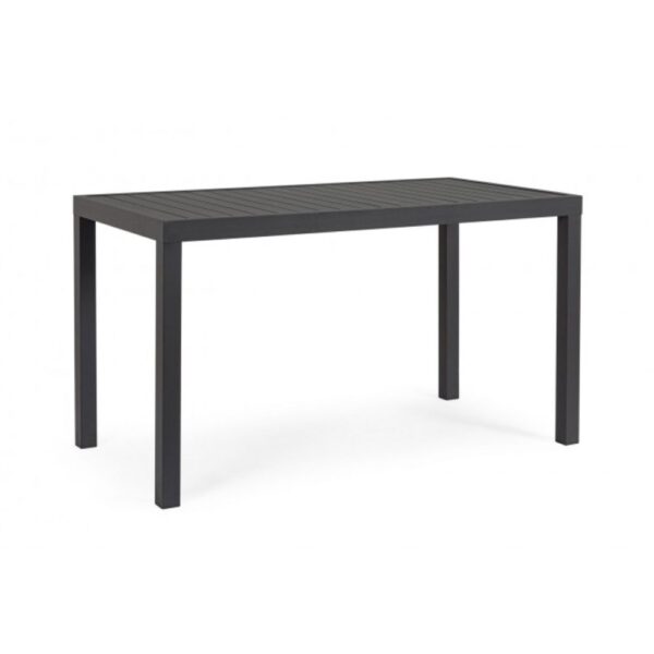 Tavolo fisso HILDE struttura alluminio antracite 130x68 cm