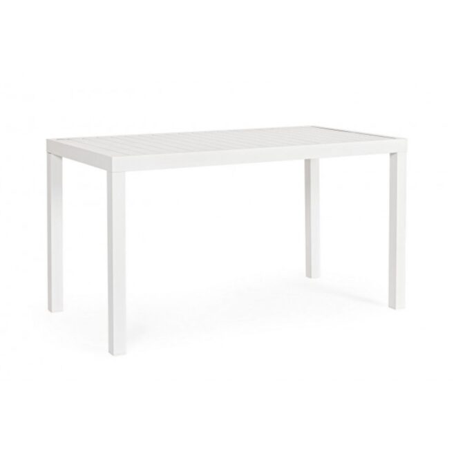 Tavolo fisso HILDE struttura alluminio bianca 130x68 cm