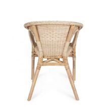 Set di 4 poltrone ALLISS in rattan naturale, impilabile