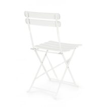 Set di sedie YASMIN in acciaio bianco, pieghevole