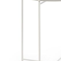 Set di 6 tavolini rotondi AUSTIN in acciaio bianco
