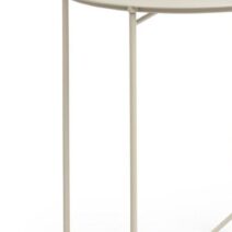 Set di 6 tavolini rotondi AUSTIN in acciaio beige