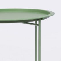 Set di 6 tavolini rotondi AUSTIN in acciaio verde