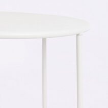 Set di 4 tavolini AUSTIN in acciaio bianco