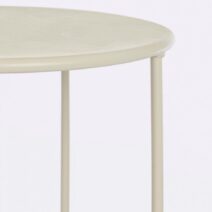 Set di 4 tavolini AUSTIN in acciaio beige