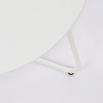 Tavolino rotondo AUSTIN in acciaio bianco