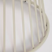 Tavolo rotondo AUSTIN in acciaio beige Ø 120 cm