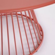 Tavolo rotondo AUSTIN in acciaio rosso Ø 120 cm