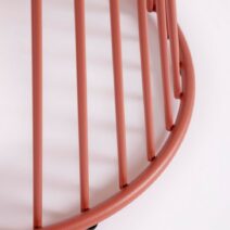 Tavolo rotondo AUSTIN in acciaio rosso Ø 120 cm
