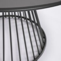 Tavolo rotondo AUSTIN in acciaio antracite Ø 120 cm
