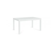 Tavolo allungabile CLIV effetto legno materico e struttura in alluminio bianco 135x90 cm - 270x90 cm