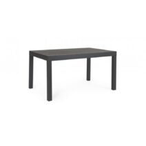 Tavolo allungabile CLIV effetto legno materico e struttura in alluminio antracite 135x90 cm - 270x90 cm