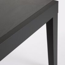 Tavolo allungabile CLIV effetto legno materico e struttura in alluminio antracite 135x90 cm - 270x90 cm