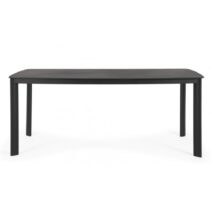 Tavolo fisso ALCORA in pietra naturale e struttura in alluminio antracite 180x90 cm