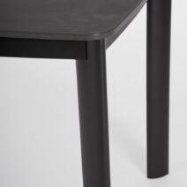 Tavolo fisso ALCORA in pietra naturale e struttura in alluminio antracite 180x90 cm