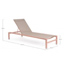 Lettino KONNOR rosa