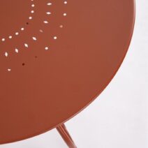 Tavolo ETIENNE in acciaio rosso