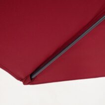 Ombrellone rotondo KALIFE con palo centrale in alluminio e telo rosso 2,7m